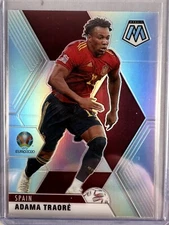 Adana Traore 2020-21 Panini Mosaic UEFA Euro Soccer Silver Prizm Spain
