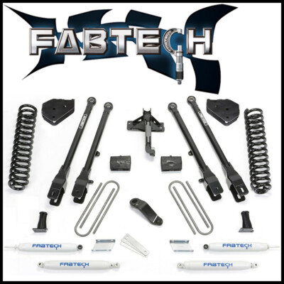 Fabtech 6'' 4 Link Lift Kit w/ Performance Shocks for 17-20 Ford F-250 F-350 4WD