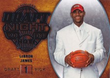 LeBRON JAMES 2003 NBA #1 DRAFT NIGHT PICK Hot Prospects Basketball Card $$ CAVS!