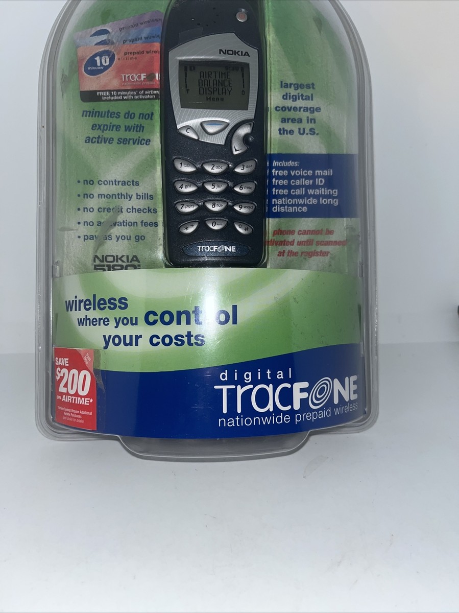 Brand New 2003 Nokia 5180i Tracphone Cell Phone | eBay