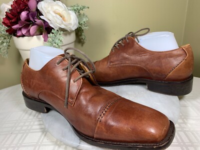 S5A SACKS FIFTH AVENUE CAP TOE LEATHER OXFORDS MENS DRESS  display picture 2