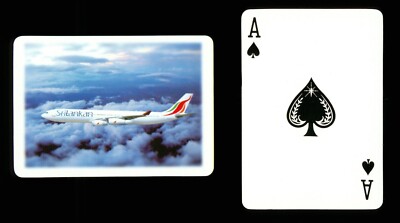 1 x Spielkarte Sri Lanka Sri Lankan Airlines A330 Flugzeug Ace of Spades   P0 304