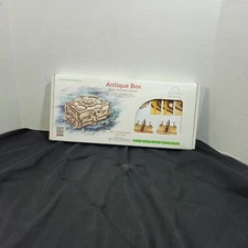 UGears ANTIQUE 3D Wooden Box: Wooden Box to Assemble & Fill with Treasure New