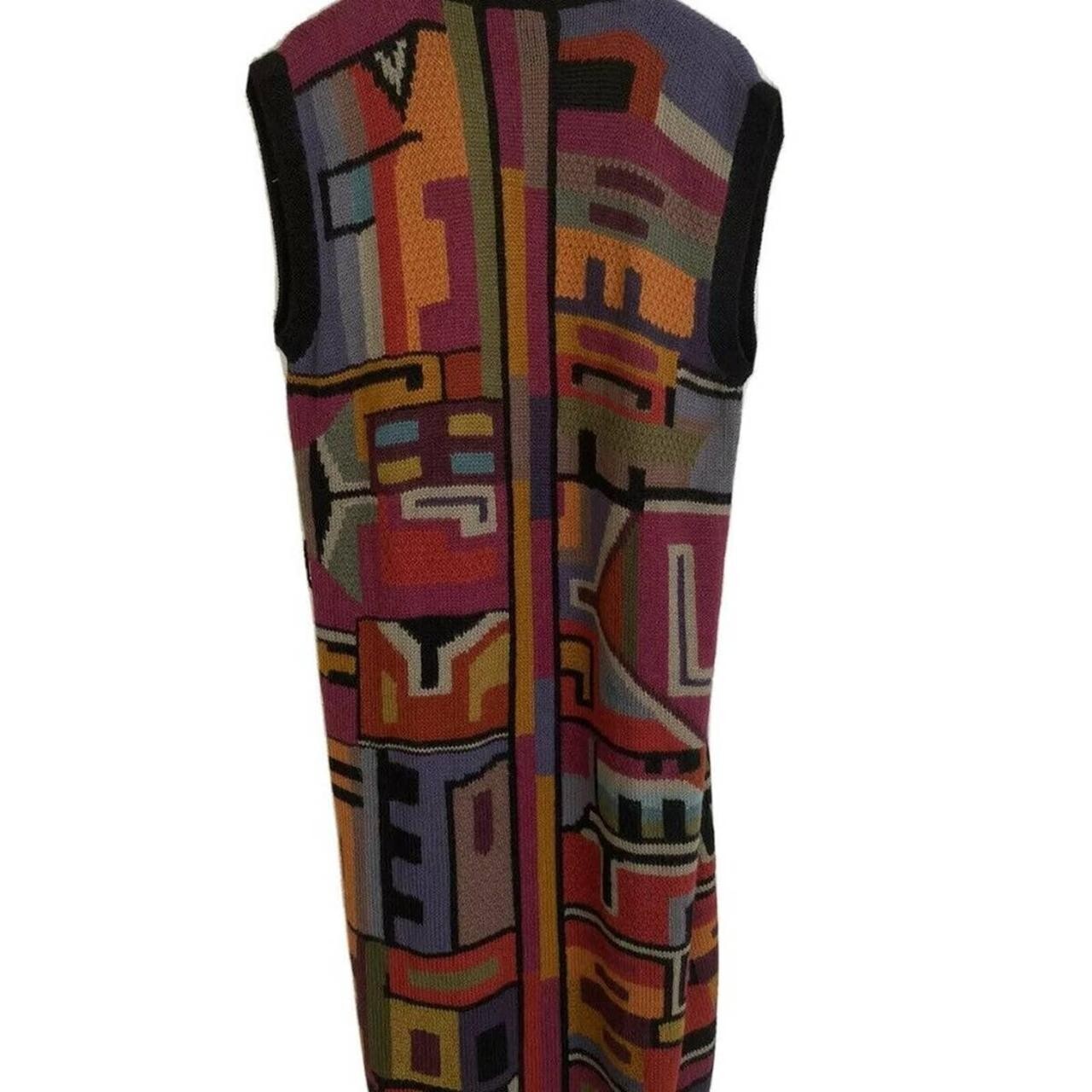 Vintage Peruvian Connection Long Knit Sweater Dus… - image 4