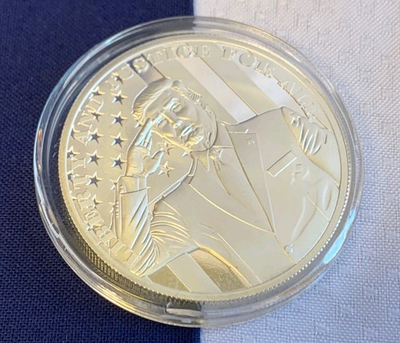 #ad #ad .999 Fine Silver Round Liberty amp; Justice For All Donald Trump 1 Troy Ounce $96.00