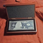 2014 Washington Mint $100 Bill 1 oz Silver Bar In Plastic Case