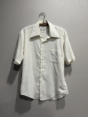 True Vintage 1960s  Arrow Belmont Club sanforized short sleeve button-up15 1/2