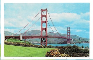 QSL Radio Voice of America VOA Woofferton England 1995 San Francisco Bridge DX