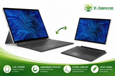 Dell Latitude 7320 Detachable WiFi i7-1180G7 16GB 512GB 13'' DE FID FP SC 11 B