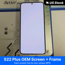 DISCOUNT Original OEM For Samsung Galaxy S22 Plus LCD Touch Screen w/ Midframe
