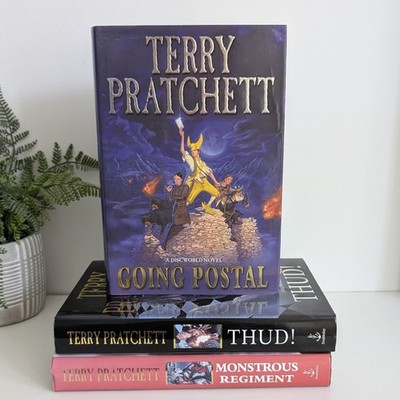 Terry Pratchett Hardback Book Bundle 1st Discworld Thud! Going Postal, Monstrous