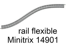 TRIX Voie flexible 730 mm Minitrix - Trix 14901