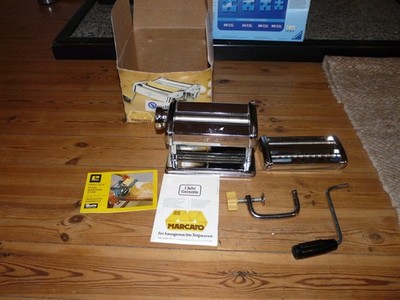 Nudelmaschine MARCATO  Modell Atlas 150 Lusso sehr gut Quelle Retro Vintage
