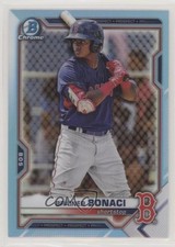 2021 Bowman Draft Chrome Sky Blue Refractor Brainer Bonaci #BDC-54 s3g