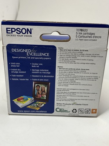 Genuine Epson 78 Ink Cartridge (Cyan/Light Cyan/Magenta/Light Magenta/Yellow)NEW - 第 4/5 張圖片