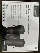 Fit King FT-017A Air Compression Circulation Leg Massager With Heat New Sealed