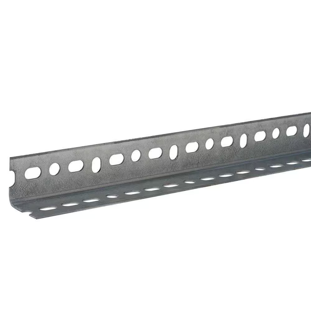 1-1/2 In. X 1 Ft. - 14 Gauge Thick Zinc Plated Slotted Steel Angle