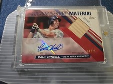 2024 Topps Paul O'Neill Major League Material Auto Relics Bat Red /25 Yankees