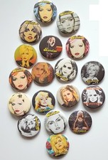 LOT 18 BADGES PINS BUTTON ROCK COLLECTION DEBBIE HARRY BLONDIE