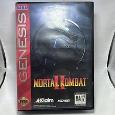 Mortal Kombat 2 II Sega Genesis Hülle und Handbuch