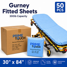 50 Pcs Disposable Fitted Stretcher Gurney Sheets 30"x84" Medical Transportation