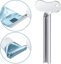 Toothpaste Squeezer : TWO Stainless Steel Tube Squeezer Keys, 3.15 in. x 1.3 in.