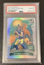 🏆MVP🏆 2025 Donruss Matthew Stafford Downtown CASE HIT SSP #6 PSA 10 GEM MINT