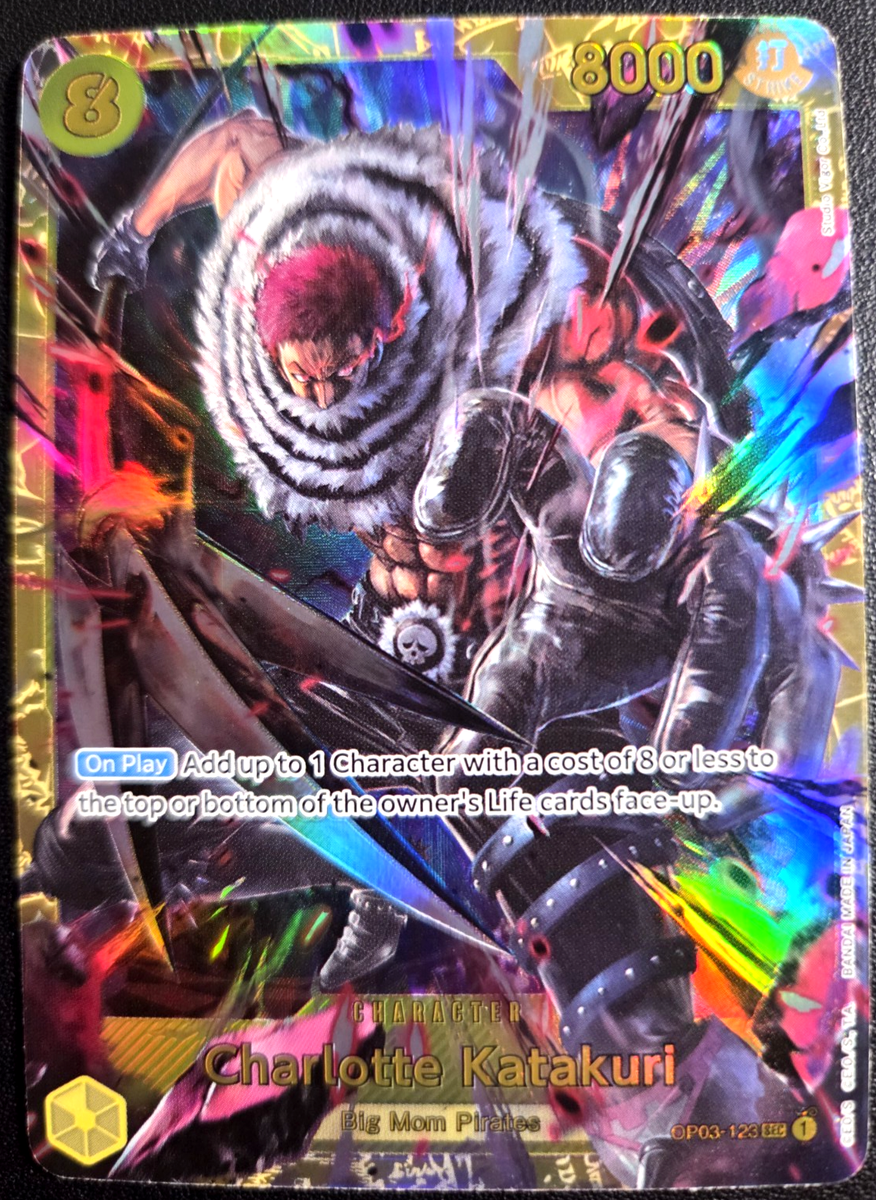 Charlotte Katakuri OP03-123 Secret Rare ONE PIECE Tcg Card NM