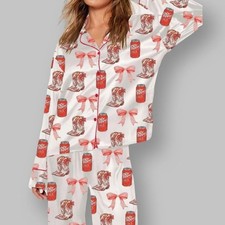 Bows And Dr Pepper Pajama Set