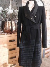 Traumhafter Mantel Just Cavalli Steppfutter Wolle Gr 38-40 Satin