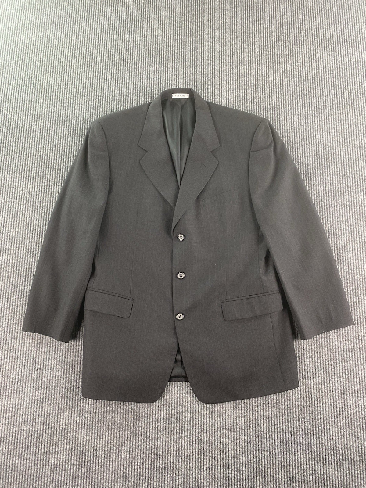 Giacca Tuta Vintage Yves Saint Laurent 44 R Lana Nera Lusso Designer Italia