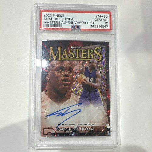 Shaquille O'Neal 2023-24 Topps Finest Masters Autographs Vapor Geo PSA 10 #MA-SO