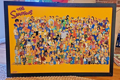''The Simpsons'' Scorpio Posters 521 Simpsons Framed Textured Poster 38''x26''