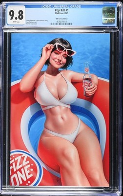 Pop Kill #1 Warren Louw White Bikini Variant CGC 9.8