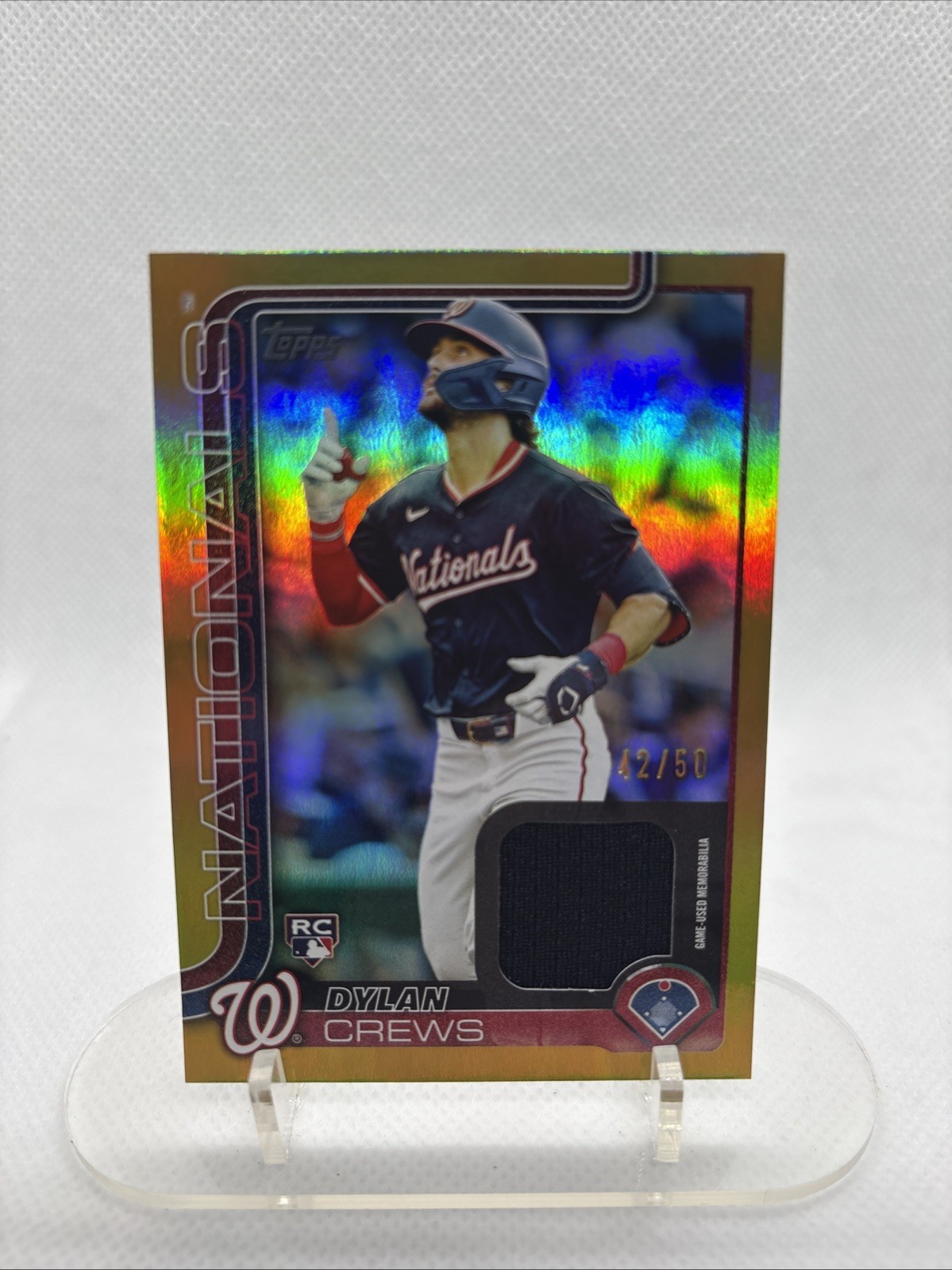 2025 TOPPS REAL ONE RELICS#74 DYLAN CREWS GOLD FOIL /50 SSP 🔥