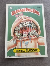 Garbage Pail Kids Series 5 1986 #203b Dental Flossie