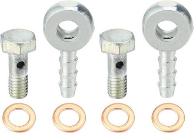 6mm ID 6mm OD Banjo Bolt Hose Barb Fittings Universal Fuel Line Adapter Connecto