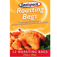 Roasting Bags Large Oven Cooking Meat Turkey Chicken Fish and Veg  25 x 38