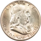 1955 FRANKLIN HALF DOLLAR - UNCIRCULATED! VIRTUALLY FULL BELL LINES!