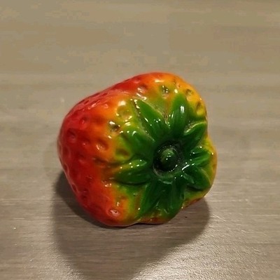  Strawberry Painted Ceramic Glazed Pencil Sharpener