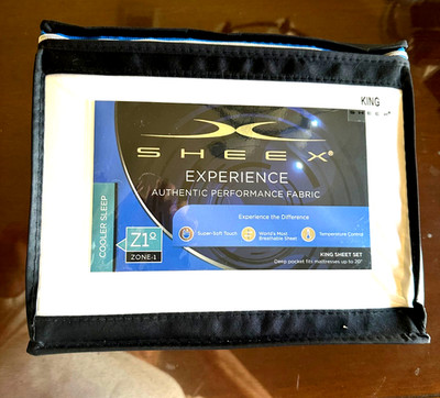 SHEEX King sheet set, Brand New original pkg, Deep Pocket, Temp Control, White