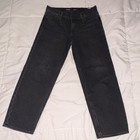 Old Navy Men’s Boyfriend Loose Fit Mid-Rise Straight Leg Black Denim Jeans 6 — photo 1