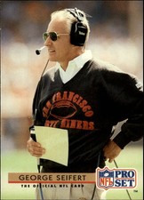 1992 Pro Set #324 George Seifert CO - FB