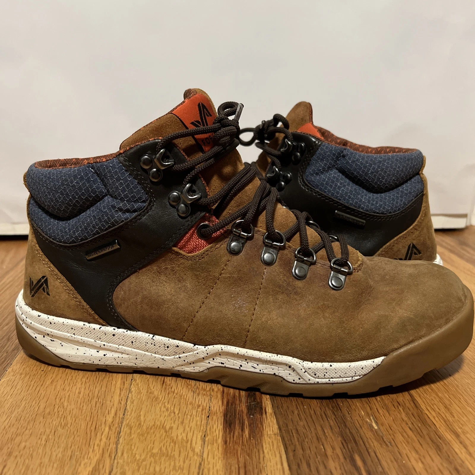 Forsake Mens Waterproof Leather Trail Boots (Tan, 11)