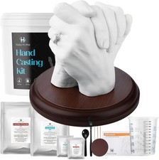 Hand Casting Kit for Couples or Family with Mounting Plaque  Anniversary DIY...