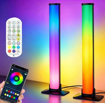 LED Lightbar, 2 Stück Smart LED Lightbars, RGB TV Ambient Lampe 