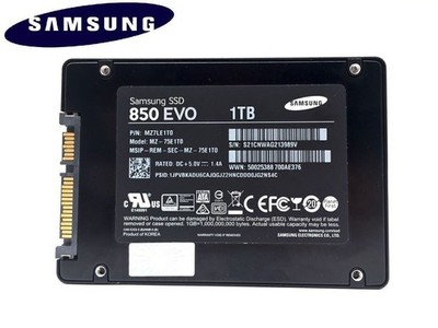 Samsung 1TB SSD MZ-75E1T0 Solid State Drive 2.5'' SSD SATA III 850 EVO Internal