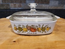Vintage 1 Qrt Corning Ware  dish, Spice Of Li...