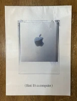 2000 Apple Power Mac G4 Cube Actual Size Ad Booklet (“Hint: It’s A Computer”)