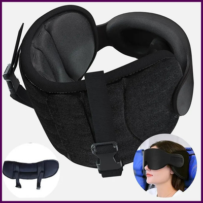 #ad 3D Contoured Travel Pillow 100% Blackout Zero Eye Pressure Sleeping Mask Soft $16.14